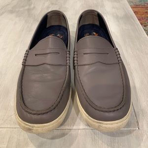 Light grey Cole Haan penny loafers. Size 10 1/2